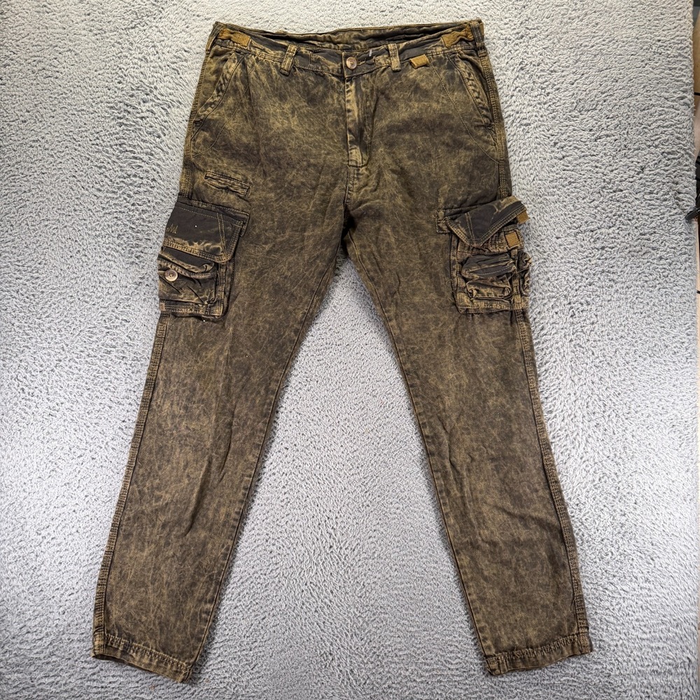 Jordan Craig Legacy Edition Pant Men's 38x32 Brown Cotton Cargo Skinny Utility